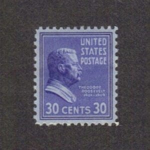 Scott# 830 "THEODORE ROOSEVELT" PRESIDENTIAL SERIES, MINT