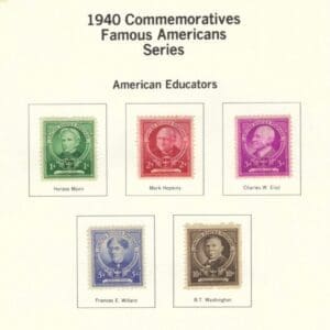 Scott# 869-873 "FAMOUS AMERICANS -EDUCATORS" SET (5) MNH