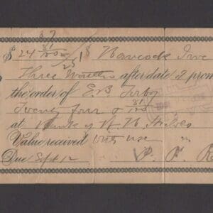 (5) PROMISSORY BANK NOTES WITH REVENUE STAMPS CIRCA 1900 * SEE DETAILS *