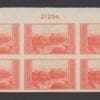 Scott# 757 NAT'L PARKS-GRAND CANYON TOP IMPERF PLATE BLOCK (6)MNH