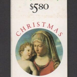 Scott# BK211 2790a MADONNA & CHILD INTACT BKLT(20) PLATE# K111111