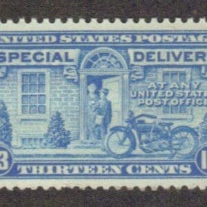 Scott# E17 "MOTORCYCLE DELIVERY" MNH, NICELY CENTERED