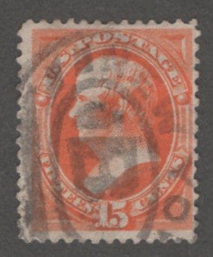 Scottt# 189 "WEBSTER" USED WITH NEW YORK LETTER "B" PARCEL CANCEL