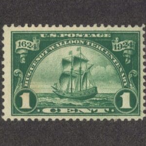 Scott# 614 "HUGUENOT-WALLOON - SHIP-NIEU NEDERLAND" MNH