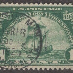 Scott# 614 HUGUENOT-WALLOON, SAULT STE MARIE, MI CDS CANCEL