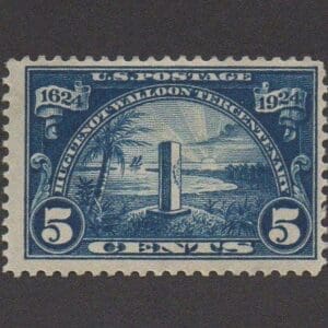 Scott# 616 "HUGUENOT - WALOON - MONUMENT" MINT