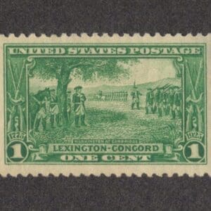 Scott# 617 "LEXINGTON-CONCORD" MINT, NICELY CENTERED
