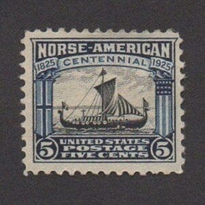Scott# 621"NORSE AMERICAN ISSUE" MINT, NICELY CENTERED