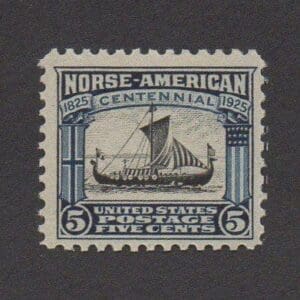Scott# 621"NORSE AMERICAN ISSUE" MNH, NICELY CENTERED