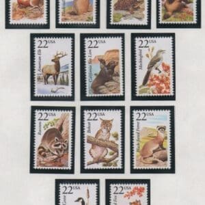 Scott# 2286-2335 "AMERICAN WILDLIFE" MNH COMPLETE SINGLES SET(50)