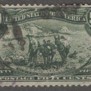 Scott# 291 "TRANS-MISSISSIPPI-WESTERN MINING PROSPECTOR" USED