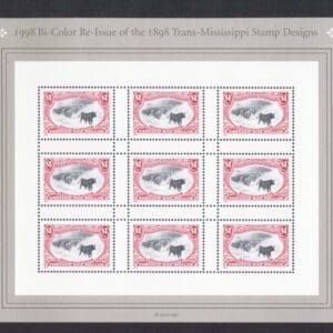 Scott# 3210 TRANS MISSISSIPPI SOUVENIR SHEET (9) MNH