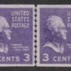 Scott# 842 "JEFFERSON-PRESIDENTIAL SERIES" COIL LINE PAIR, MNH