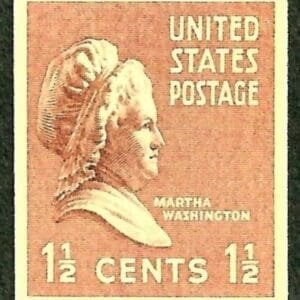 Scott# 849 "MARTHA WASHINGTON-PRESIDENTIAL SERIES" COIL, MNH