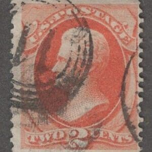 Scott# 178 "JACKSON" USED WITH NUMERAL 11 INSIDE A BULLSEYE CANCEL