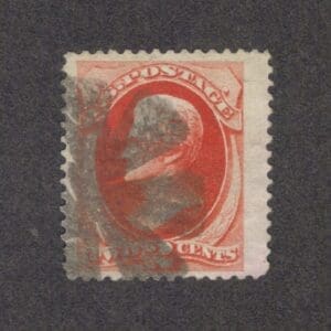 Scott# 178 "JACKSON" USED WITH BLUE GEOMETRIC WEDGE FANCY CANCEL