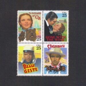 Scott# 2445-48 "CLASSIC FILM STARS" BLOCK (4) MNH