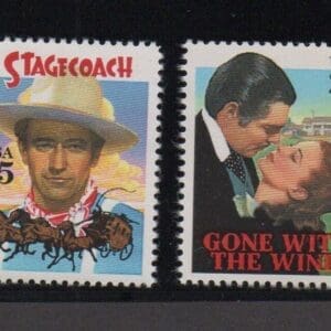 Scott# 2445-48 "CLASSIC FILM STARS" SINGLES SET (4) MNH