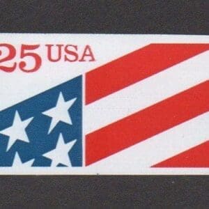 Scott# 2475 "FLAG-PLASTIC STAMP" SINGLE S/A FIRST USPS PLASTIC STAMP