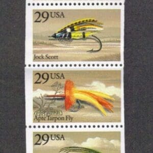 Scott# 2545-49 (BK189) "FISHING FLIES" MNH UNEXPLODED BOOKLET(20) - Image 2