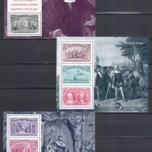 Scott# 2624-29 "VOYAGES of COLUMBUS SOUVENIR SHEETS" SET (6) MINT