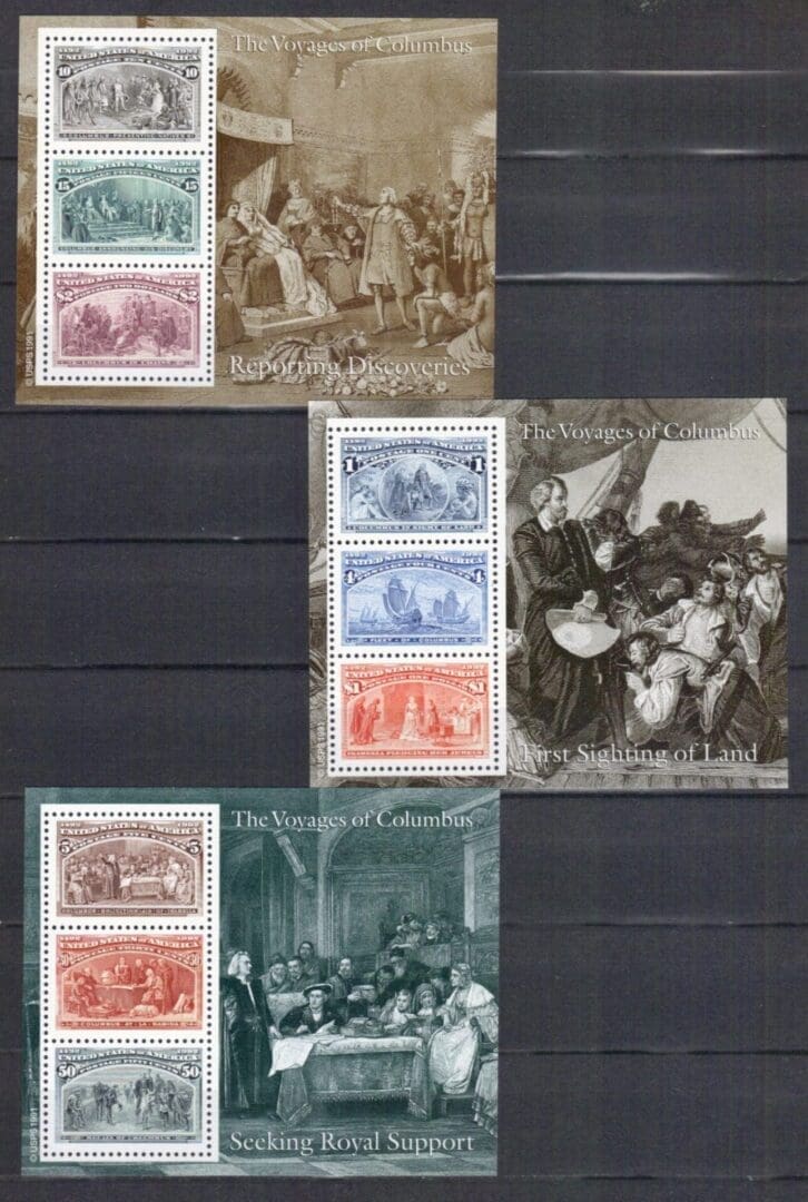 Scott# 2624-29 "VOYAGES of COLUMBUS SOUVENIR SHEETS" SET (6) MNH - Image 2