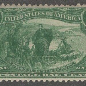 Scott# 285 TRANS-MISSISSIPPI - MARQUETTE, MNH, VERY NICELY CENTERED