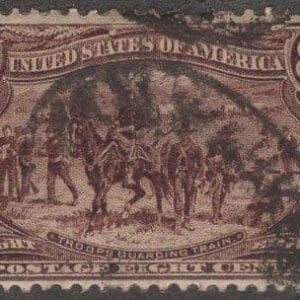 Scott# 289 "TRANS MISSISSIPPI" USED WITH NORFOLK VA CANCEL, NICELY CENTERED