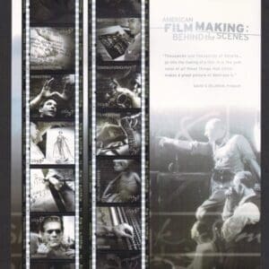 Scott# 3772 "AMERICAN FILMMAKING" S/A SOUVENIR SHEET (10) MNH