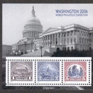 Scott# 4075 "WORLD PHILATELIC EXPO 2006" SOUVENIR SHEET, MNH