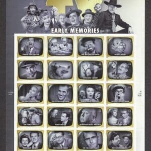 Scott# 4414 "EARLY TV MEMORIES" SHEET (20) MNH