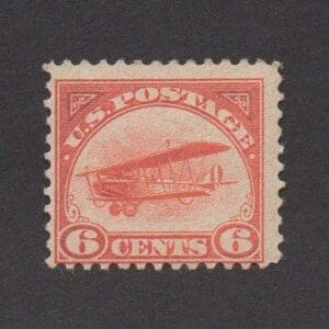 Scott# C1 "CURTIS JENNY" BIPLANE AIRMAIL SINGLE, MINT