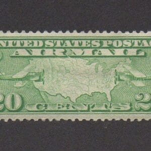 Scott# C9 MAP of the UNITED STATES AIRMAIL SINGLE MINT, WELL CENTERED