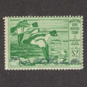 Scott# RW16 "DUCK STAMP" 1949 "GOLDENEYE DUCKS" USED