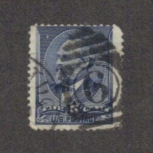 Scott# 216 "GARFIELD" USED WITH NUMERAL 6 & LOCAL CANCEL