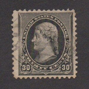 Scott# 228 "JEFFERSON" LITE LOCAL CANCEL, VERY NICELY CENTERED