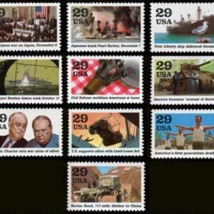 Alternative view of Scott# 2697 "WORLD WAR II-1942 SOUVENIR SHEET + SINGLES SET (20) MNH