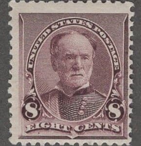 Scott# 225 "WILLIAM T SHERMAN" NO TRIANGLE, SMALL BANK NOTE, MNH