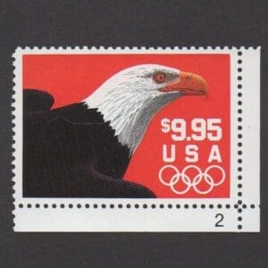 Scott# 2541 "EXPRESS MAIL - EAGLE" MNH PLATE# SINGLE, WELL CENTERED