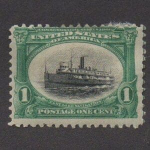 Scott# 294 "PAN AMERICAN - FAST LAKE NAVIGATION" MINT, DG