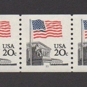 Scott# 1895 "FLAG OVER SUPREME COURT" MNH PNC(5) PLATE#11