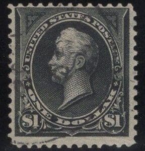 Scott# 276 "PERRY" $1.00 BUREAU ISSUE, USED, NICELY CENTERED