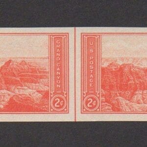 Scott# 757 "NATIONAL PARKS-GRAND CANYON" VERTICAL LINE PAIR, MNH