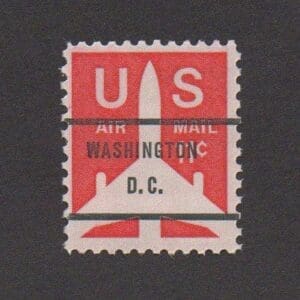 Scott# C78B "JET SILHOUETTE" TAGGING OMITTED PRECANCEL SINGLE, MNH