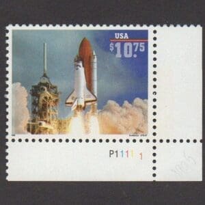 Scott# 2544A "EXPRESS MAIL-SPACE SHUTTLE ENDEAVOR" PLATE # SINGLE, MNH