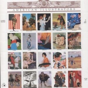 Scott# 3502 "AMERICAN ILLUSTRATORS" SHEET (20) MNH
