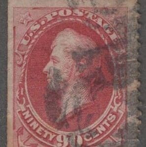 Scott# 191"PERRY" USED BANK NOTE MARGIN SINGLE WITH LOCAL CANCEL