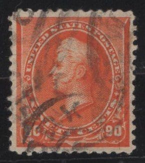 Scott# 229 "PERRY" USED BANK NOTE WITH N.Y. DOUBLE OVAL CANCEL
