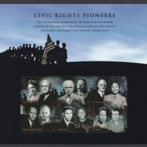 Scott# 4384 "CIVIL RIGHTS PIONEERS" S/A SOUVENIR SHEET (6) MNH