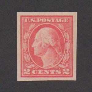 Scott# 482 "WASHINGTON" FLAT PLATE IMPERFORATE, MNH, NICELY CENTERED